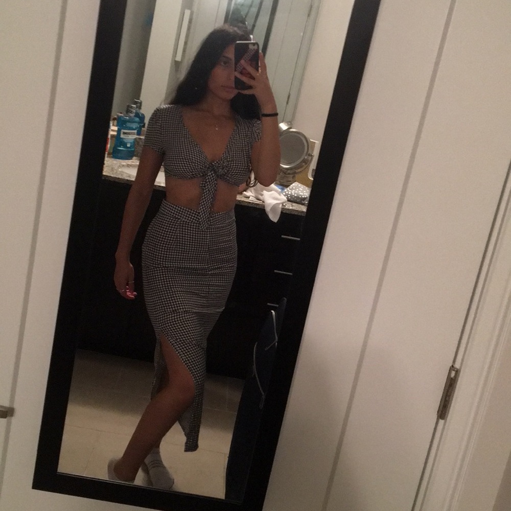 gingham set